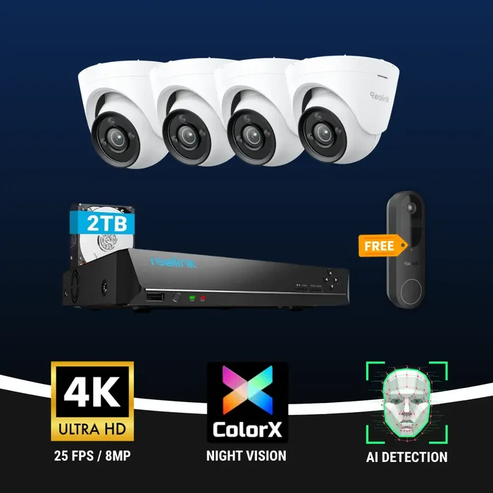 4x ReoLink 8MP Package